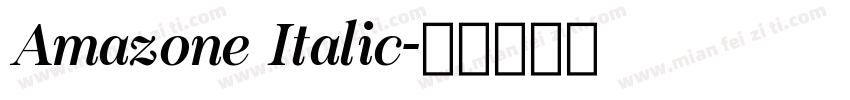 Amazone Italic字体转换